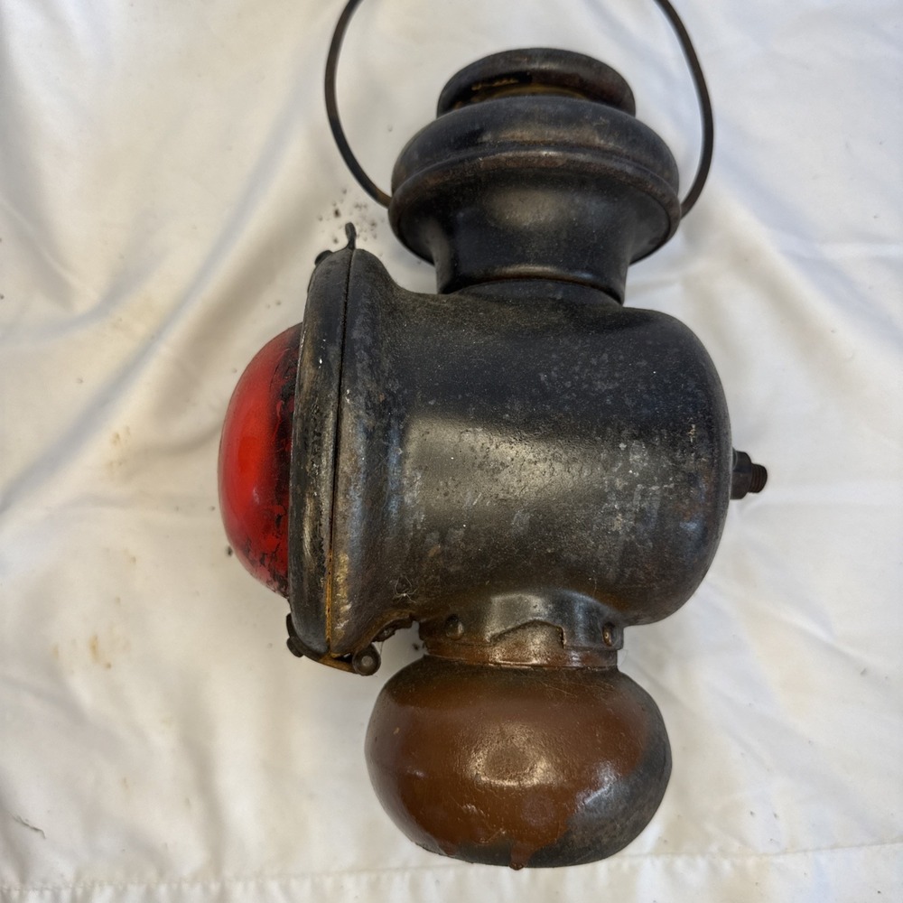 Ford Model T Kerosene‎ Headlamp With A Repurposed Red Glass Lense - Picture 2 of 6